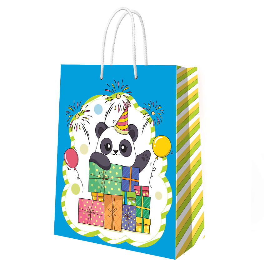Изображение товара ND PLAY Пакет подарочный Жираф и Панда, 180*227*100 мм, 1 шт