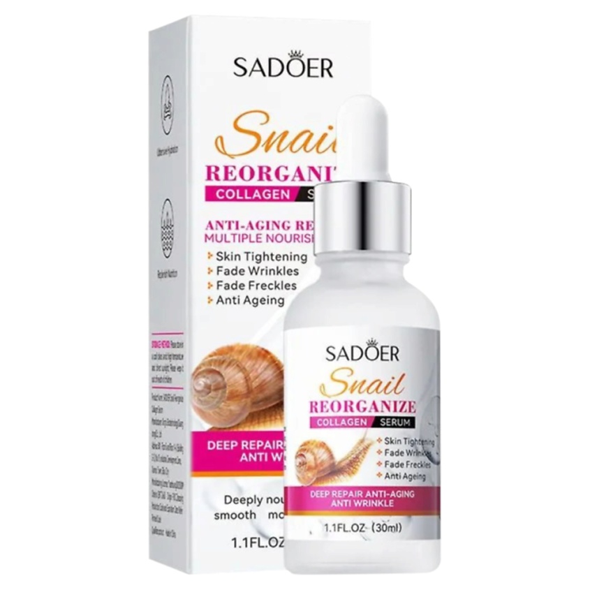 Изображение товара SADOER Сыворотка для лица с улиточным восстанавливающим коллагеном, 30 мл