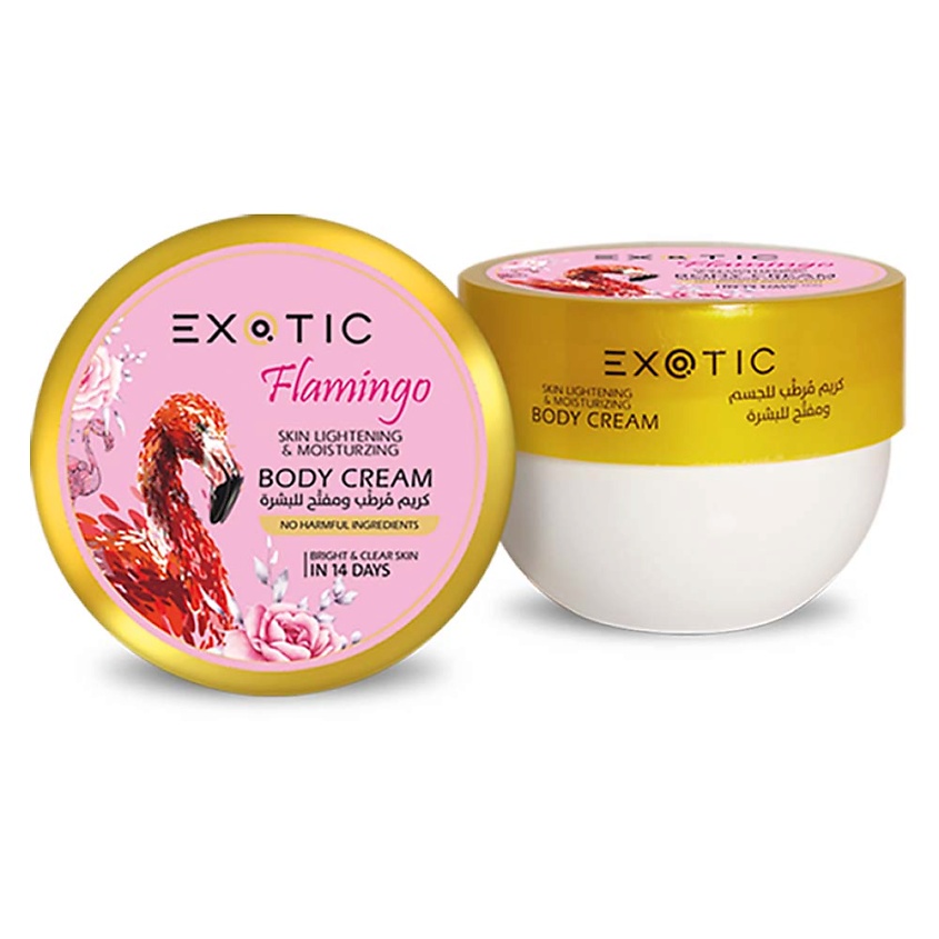Изображение товара Увлажняющий и осветляющий крем для тела FLAMINGO 250 мл натуральный уход