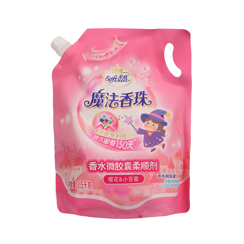 Изображение товара SOFTXIN Гипоаллергенный смягчитель для белья, кондиционер-ополаскиватель, антистатик, концентрат, 1500 мл