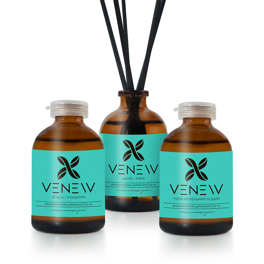 Изображение товара VENEW Набор ароматических диффузоров для дома, 3 х 50 мл
