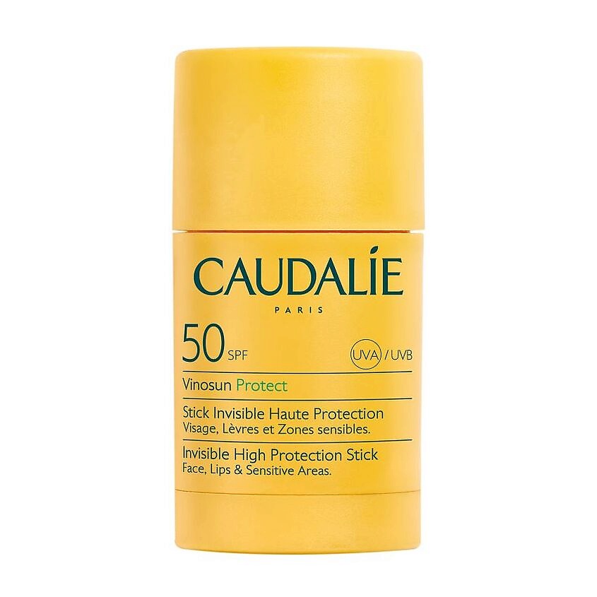 Изображение товара CAUDALIE Vinosun Protect SPF 50 невидимый солнцезащитный стик для лица тела 15 г