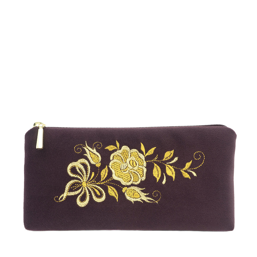 Изображение товара Очечник бархатный ТОРЖОКСКИЕ ЗОЛОТОШВЕИ 249-1 Рис 2010 Фиолетовый с вышивкой