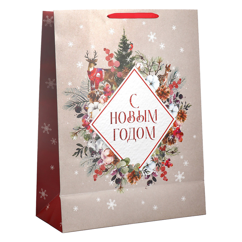 Изображение товара ДАРИТЕ СЧАСТЬЕ Пакет ламинированный вертикальный "С Новым годом", 1 шт