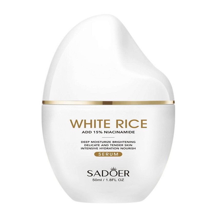 Изображение товара SADOER Сыворотка для лица осветляющая с закваской белого риса и ниацинамидом, 50 мл.