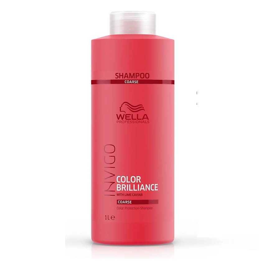 Изображение товара WELLA PROFESSIONALS Шампунь защита цвета окрашенных жестких волос INVIGO COLOR BRILLIANCE, 1000 мл