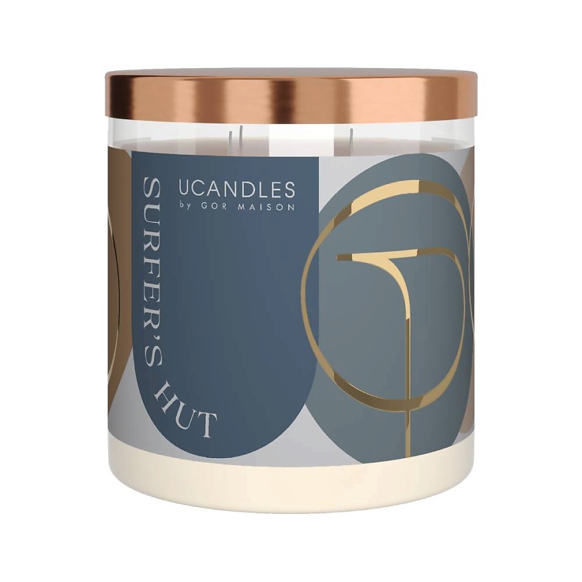 Изображение товара UCANDLES Свеча Surfer's hut серия U, 540 г - Ароматическая свеча для уюта