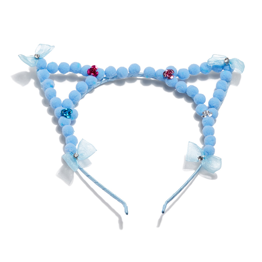 Изображение товара NOTHING BUT LOVE Ободок "Черная кошка, белый кот", Голубой