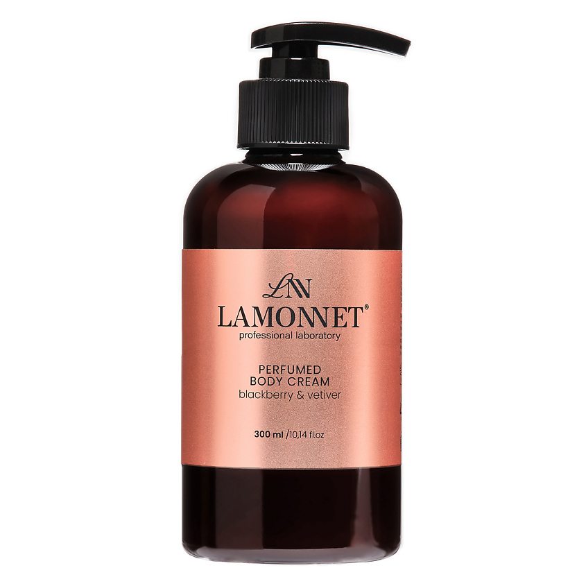 Изображение товара LAMONNET Крем для тела парфюмированный, увлажняющий и питательный. Лист смородины и ветивер, 300 мл