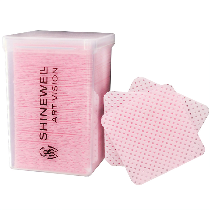 Изображение товара SHINEWELL Салфетки одноразовые для маникюра и педикюра, пэды, 200 шт.