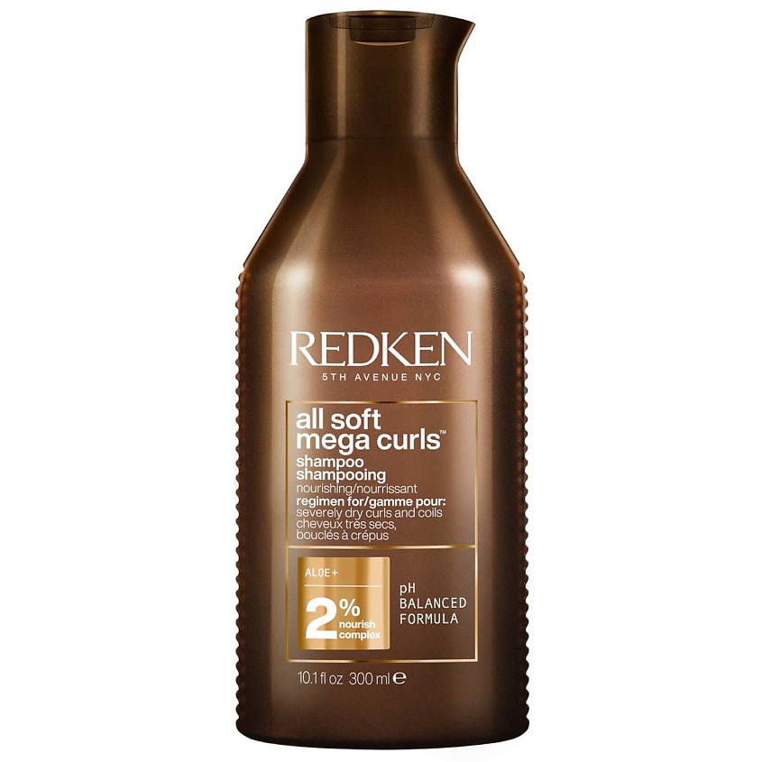 Изображение товара REDKEN Увлажняющий шампунь All Soft Mega Curls для вьющихся волос, 300 мл