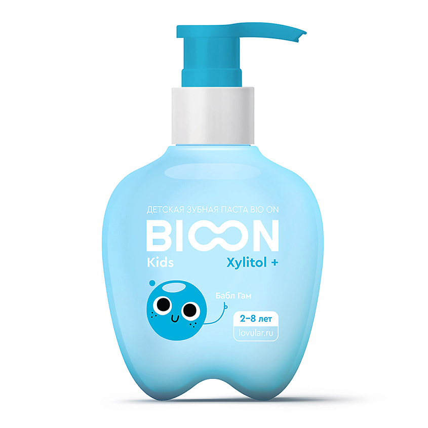 Изображение товара LOVULAR Детская зубная паста BIOON с ксилитом, Bubble gum, 200 мл