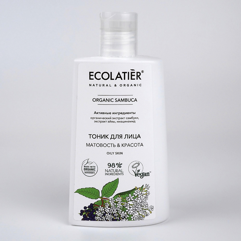 Изображение товара Ecolatier Тоник для лица Organic Sambuca, Серия organik sambuca