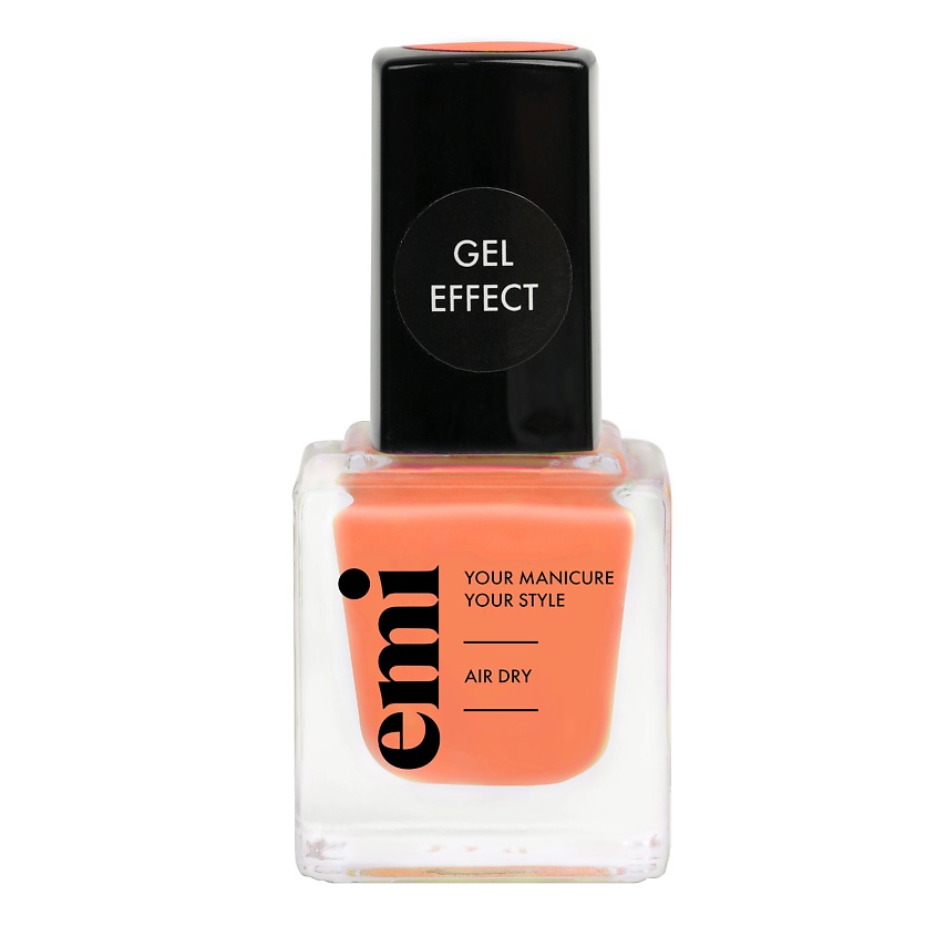 Изображение товара Ультрастойкий лак для ногтей EMI Gel Effect NP204 9 мл карминовый красный