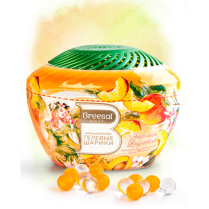 Изображение товара BREESAL Ароматические гелевые шарики Fresh Drops Энергия фруктов, 1 шт.