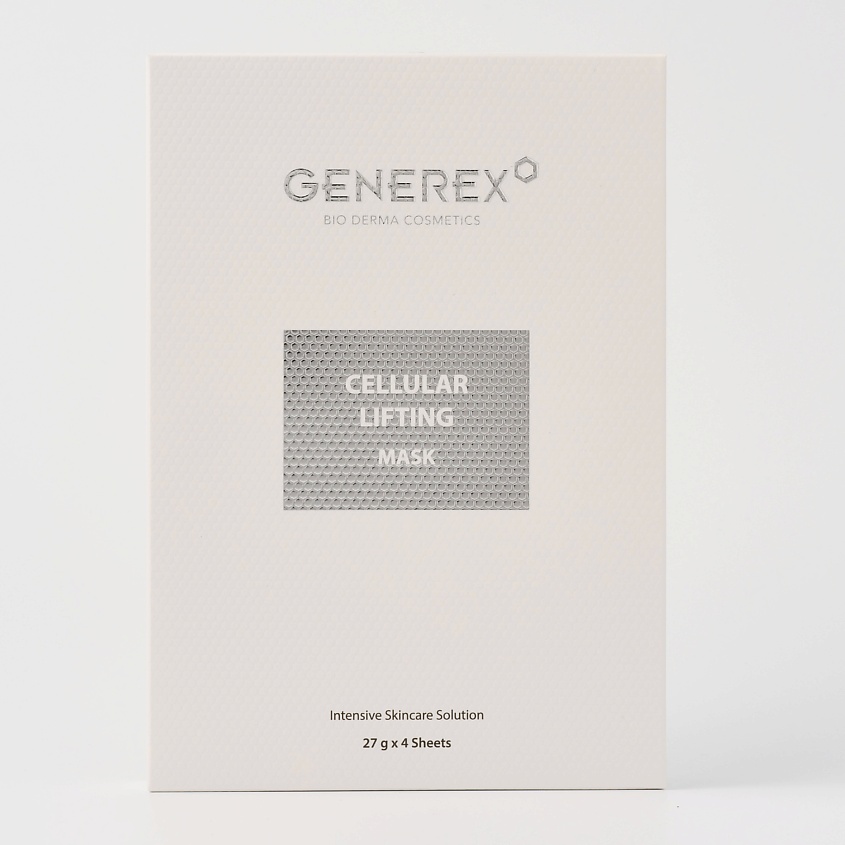 Изображение товара GENEREX Биоцеллюлозная лифтинг маска Cellular Lifting Mask, 27 г x 4