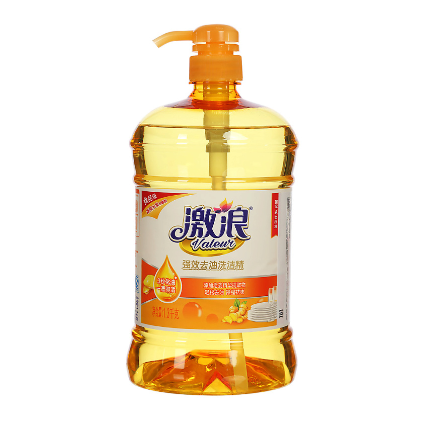 Изображение товара VALEUR Гель-концентрат для посуды гипоаллергенный с натуральным имбирем, против жира, 1300 мл
