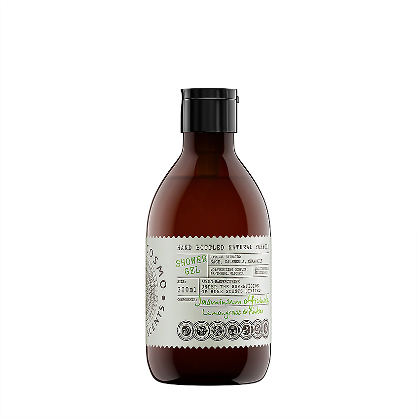 Изображение товара Гель для душа Жасмин лемонграсс и амбра 300 мл ETERIA COSMO