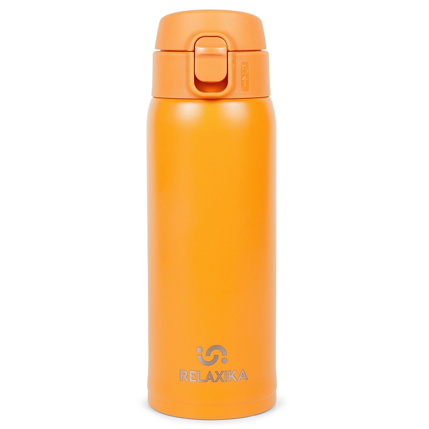 Изображение товара RELAXIKA Термокружка для кофе и чая (термос-кружка), Объем 480 мл. Цвет: желтый.Размер: высота 21 см, диаметр 7 см, горлышко 4,9 см.