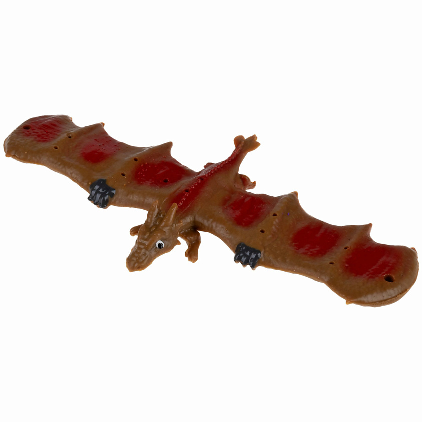 Изображение товара 1TOY Flexi Wings 2 в 1 Супертянучка и слэп браслет Дракон Коричневый