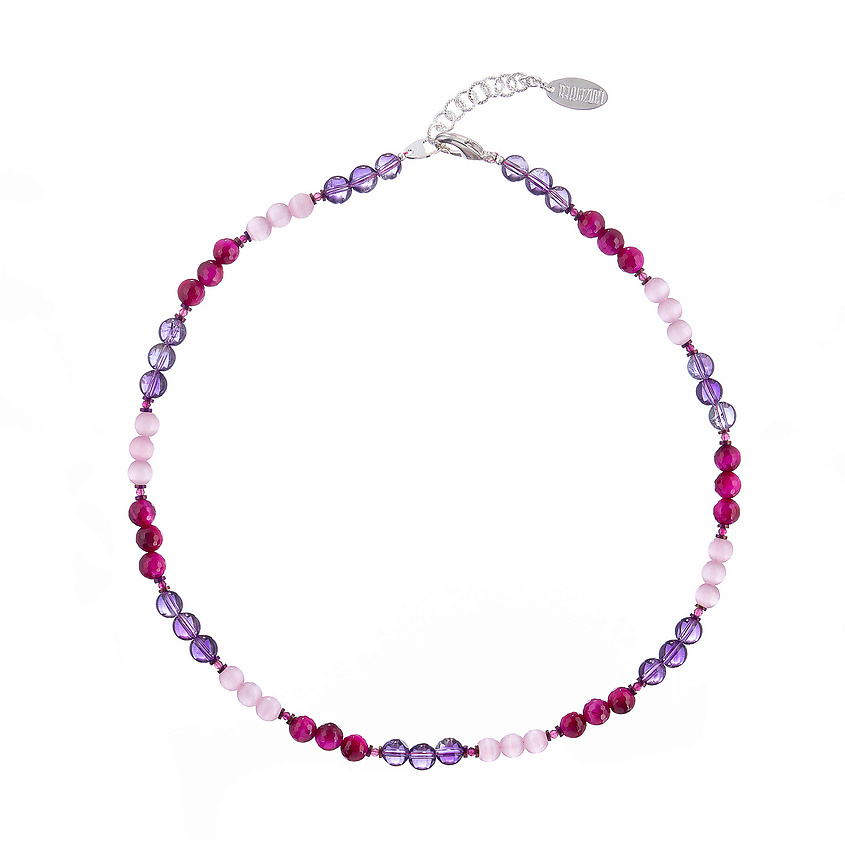 Изображение товара LANZEROTTI Колье, Monroe, тигровый и кошачий глаз, аметист,, LZ-23.07-245