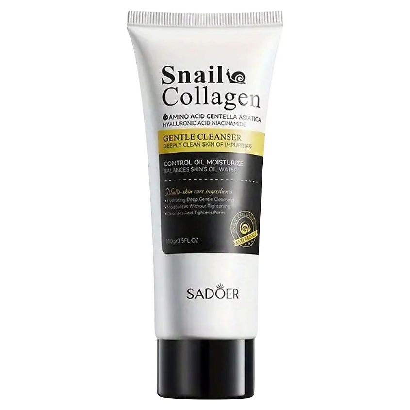 Изображение товара Нежное очищающее и увлажняющее гель для умывания с улиточным коллагеном 100 гр