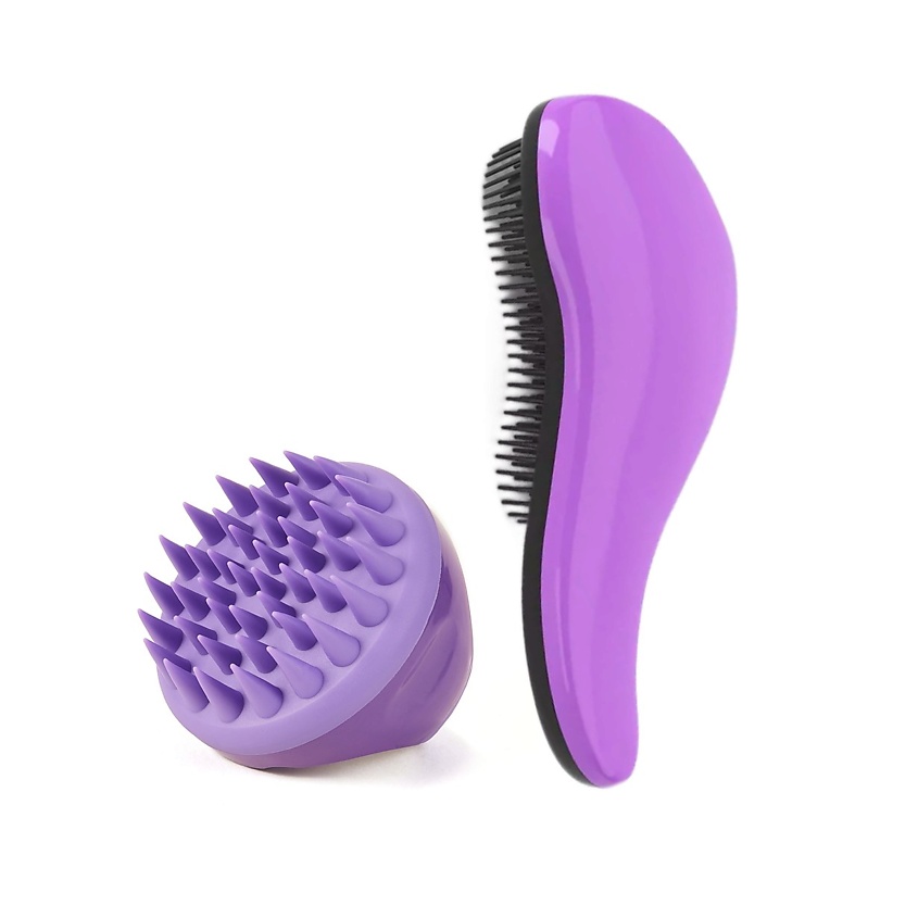 Изображение товара CHELAY Набор расческа и щетка для волос, Фиолетовый