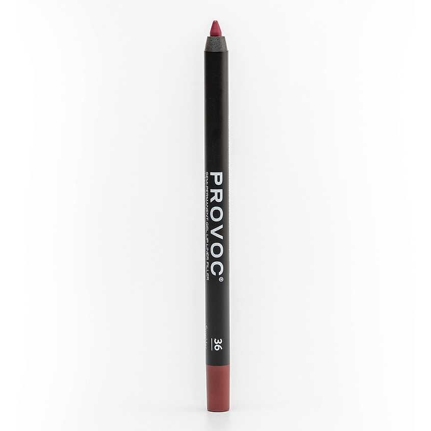 Изображение товара PROVOC Полуперманентный гелевый карандаш для губ Красный пион 24 часа стойкости