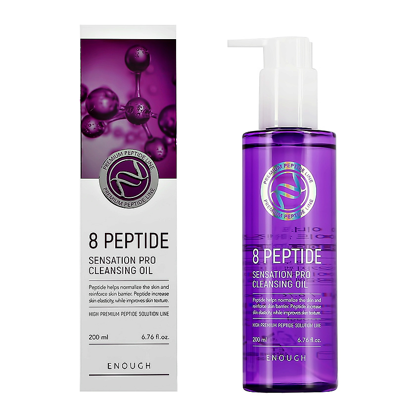 Изображение товара ENOUGH Масло для умывания 8 PEPTIDE SENSATION PRO для эластичности кожи, 200 мл