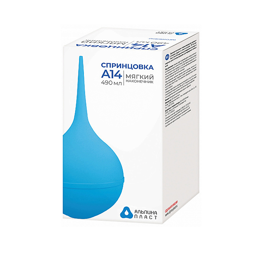 Изображение товара АЛЬПИНА ПЛАСТ Спринцовка А 14 клизма медицинская 490 мл., 1 шт