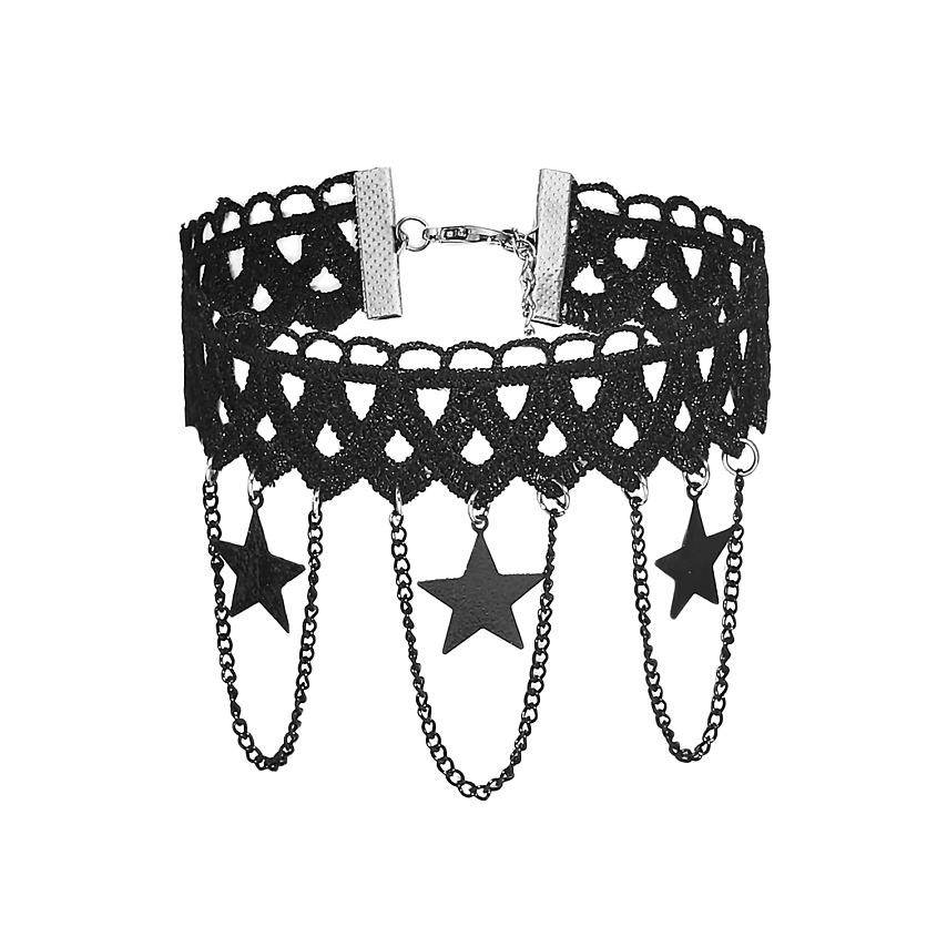 Изображение товара Набор готических колье и чокеров стильных украшений для женщин