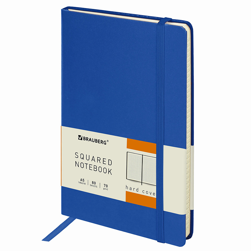 Изображение товара BRAUBERG Блокнот А5 Metropolis 80 листов, Синий