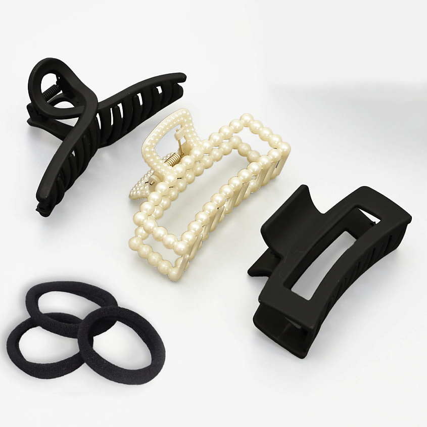 Изображение товара ZIKOLKI STORE Заколка крабик аксессуар для волос подарочный набор крабов, подарок женщине, 3 шт