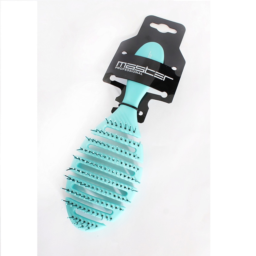 Изображение товара Щетка для волос MASTER массажная с продувным корпусом зеленая