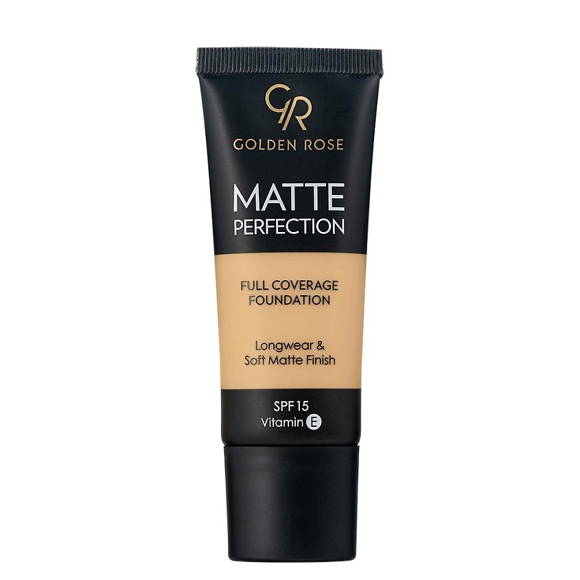 Изображение товара GOLDEN ROSE Тональный крем Matte Perfection Full Coverage FOUNDATION, WARM 7