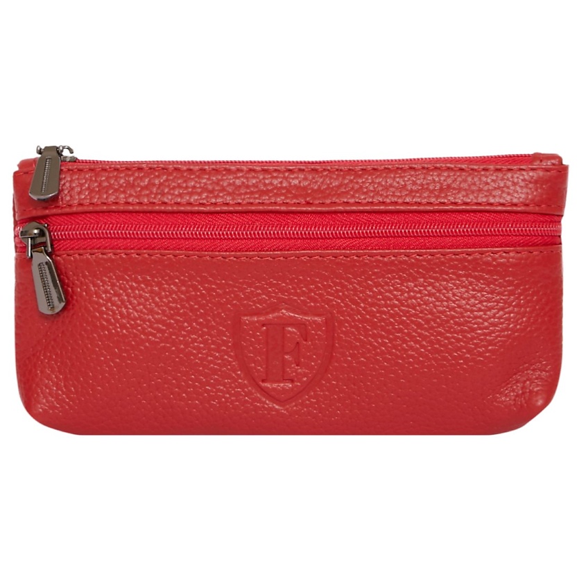 Изображение товара FORTE Ключница из натуральной кожи с двумя молниями, Красный
