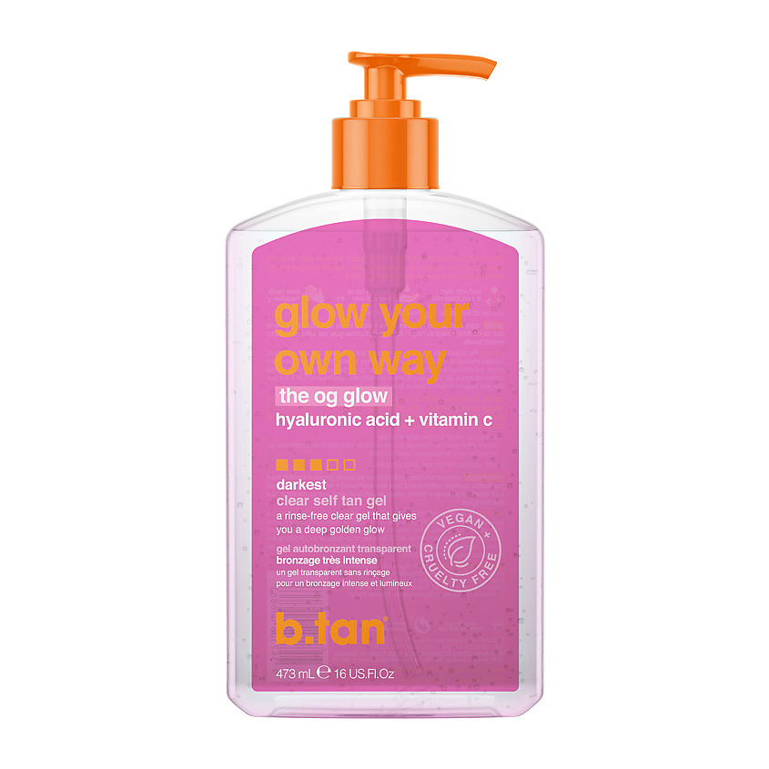 Изображение товара Гель-автозагар B.TAN glow your own way self tan gel 473 мл для лица и тела