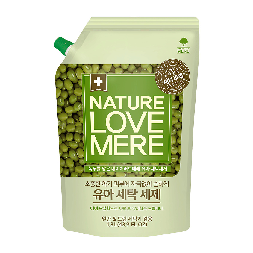 Изображение товара NATURE LOVE MERE Гель для стирки Mung Bean (наполнитель), 1300 мл