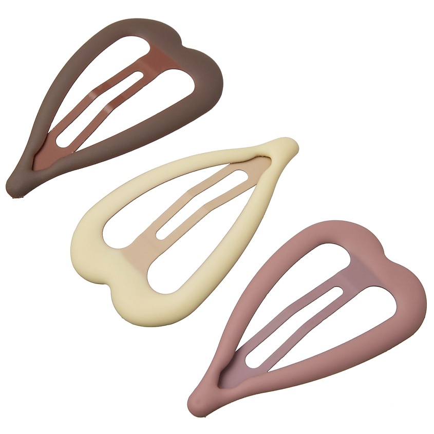 Изображение товара KOSMOSHTUCHKI Набор заколок для волос Сердечки, Загар