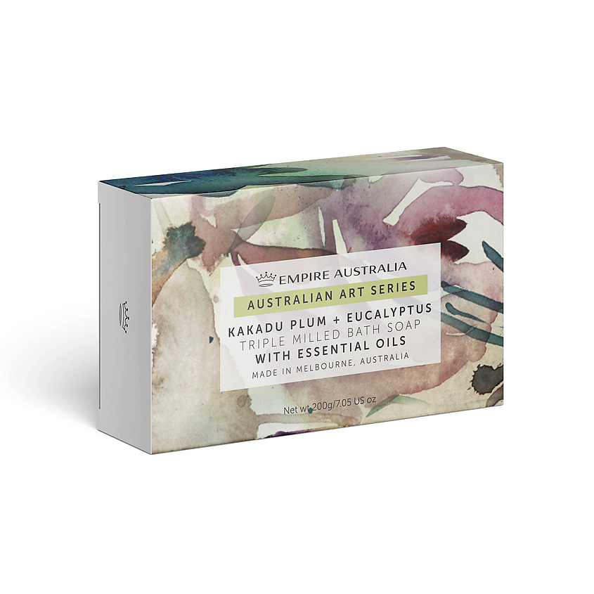 Изображение товара EMPIRE AUSTRALIA Мыло твердое для тела с маслами сливы какаду и эвкалипта Australian Art Series, 200 г