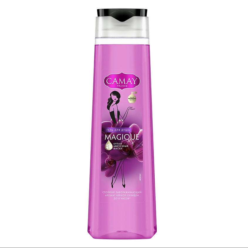 Изображение товара Гель для душа Camay Магическое заклинание 400 мл с ароматом черной орхидеи