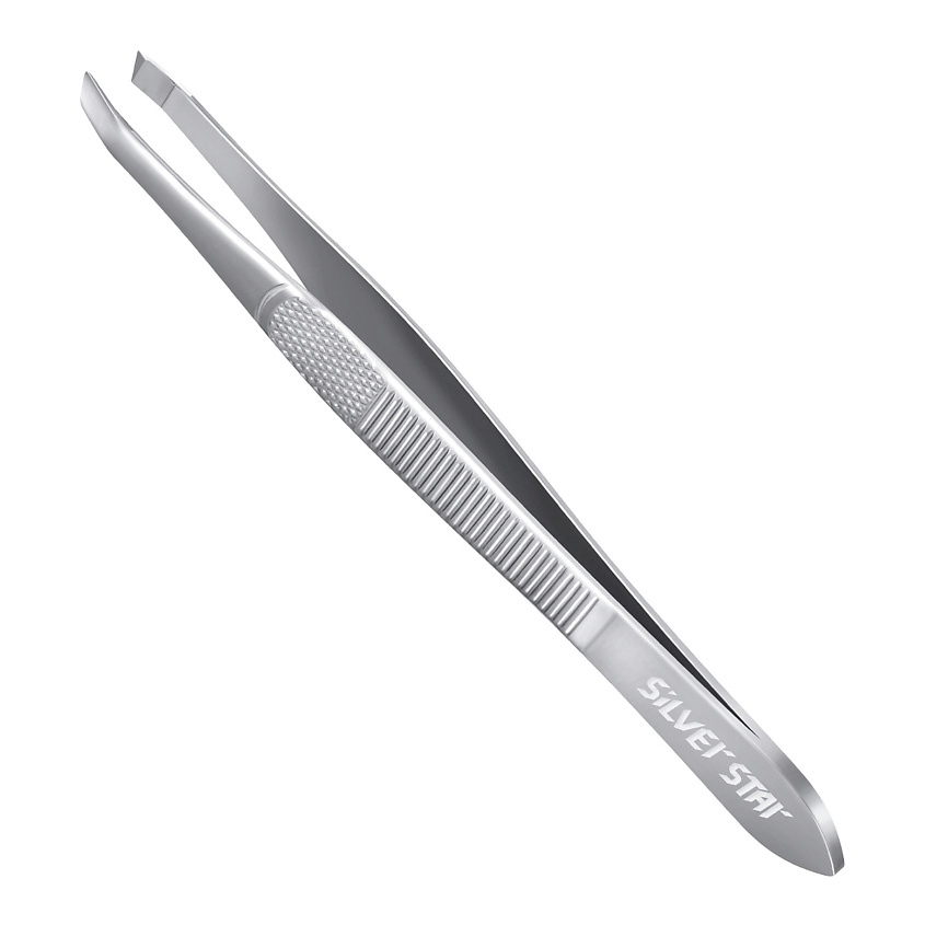Изображение товара SILVER STAR Пинцет для бровей, косой, тонкий