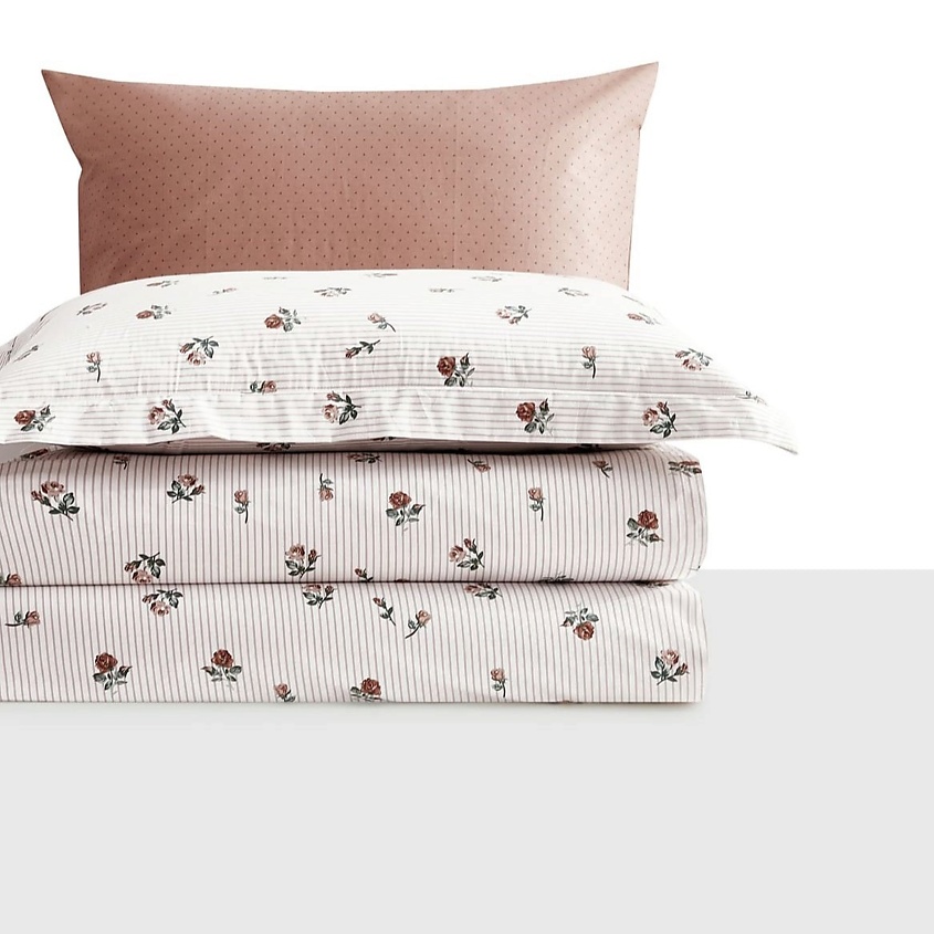 Изображение товара Комплект постельного белья Alamode Scarlet Arya 1,5-спальный сатин сухая роза