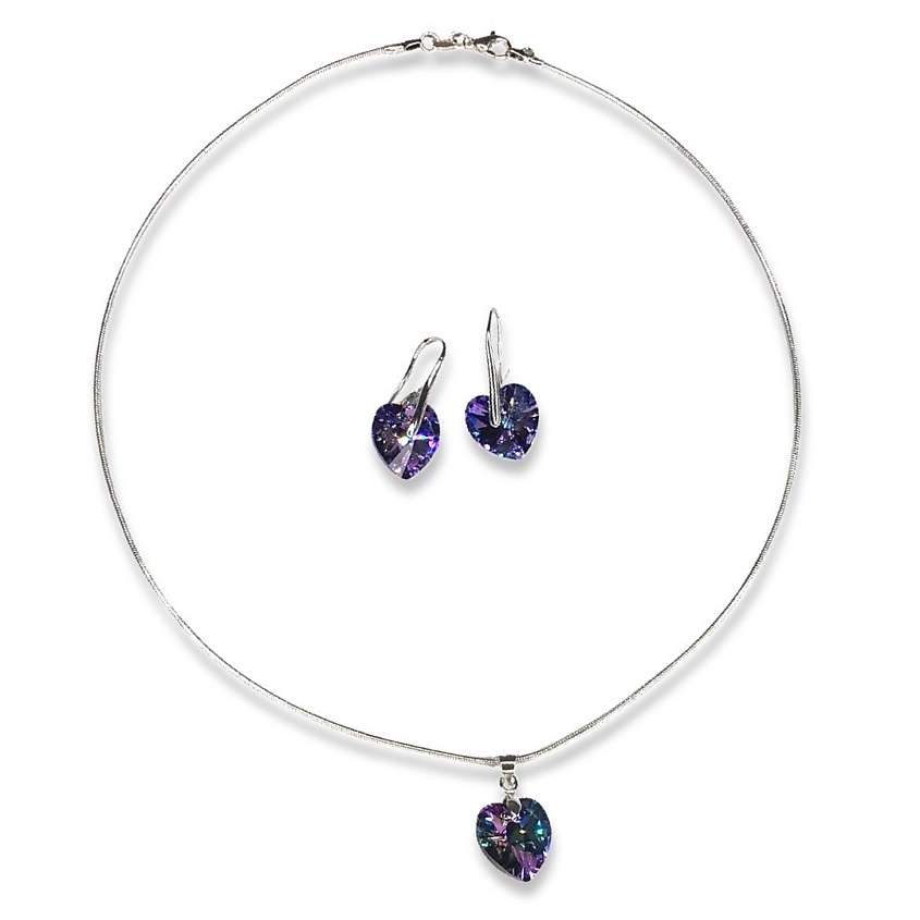 Изображение товара AMANTE CRYSTAL Комплект Roskosh heart, Фиолетовый