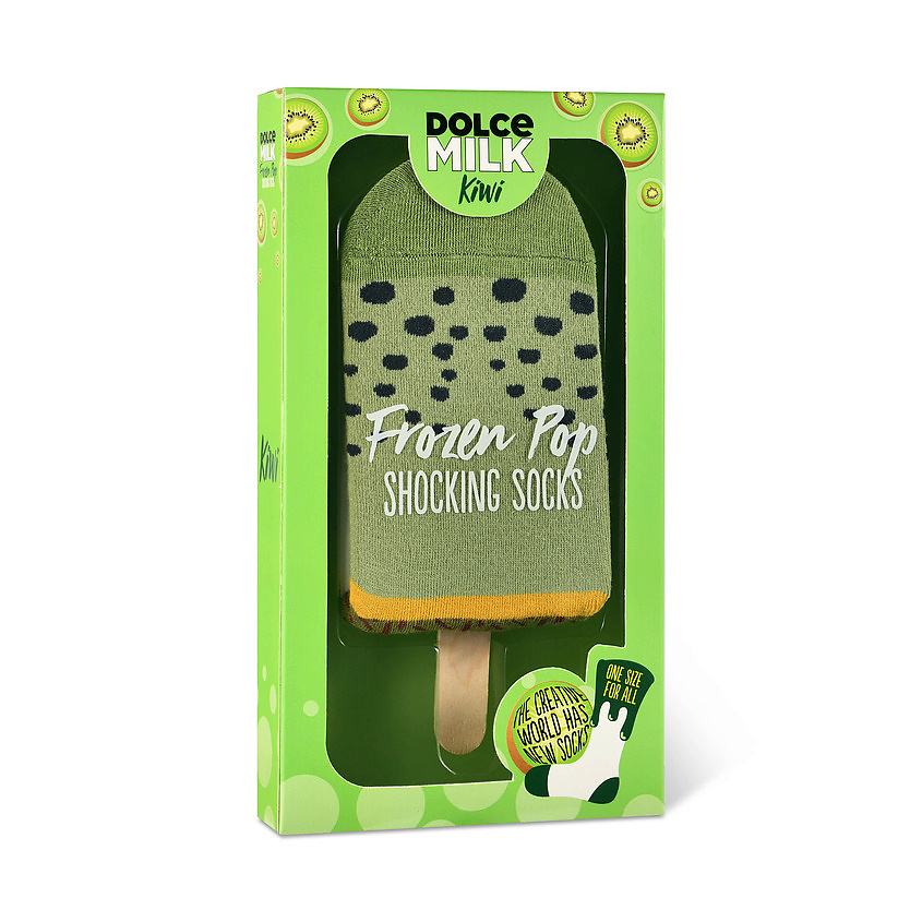 Изображение товара Женские носки DOLCE MILK Kiwi Зеленые размер 36-39 стильные и яркие