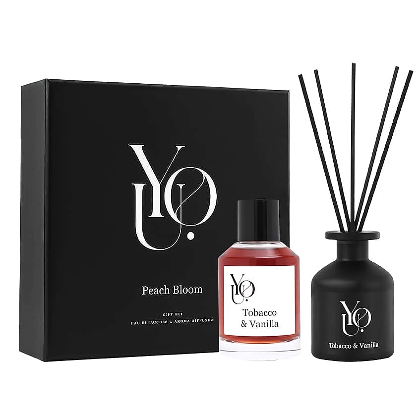 Изображение товара YOU Набор Tobacco & vanilla, Парфюмерная вода, спрей 100 мл + ароматический диффузор 95 мл