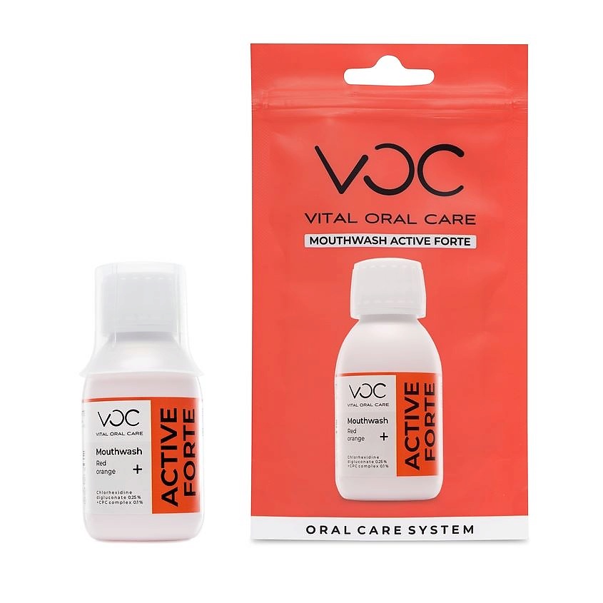 Изображение товара VOC VITAL ORAL CARE Ополаскиватель для полости рта Active Forte, 100 мл