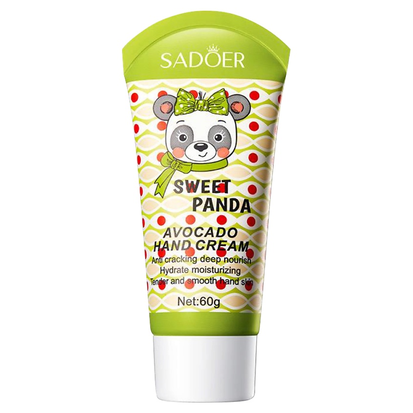 Изображение товара SADOER Крем для рук Sweet Panda смягчающий с авокадо и маслом ши, 60 гр.