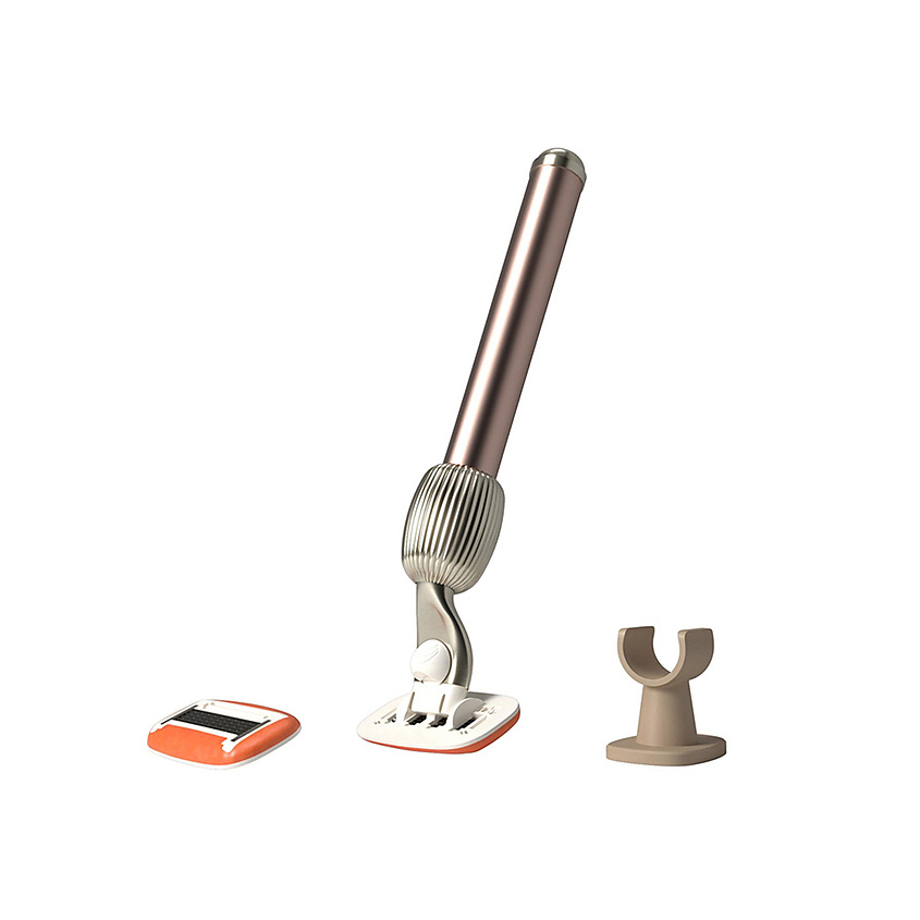 Изображение товара Набор для бритья Fler серый с держателем и лезвиями шведской стали