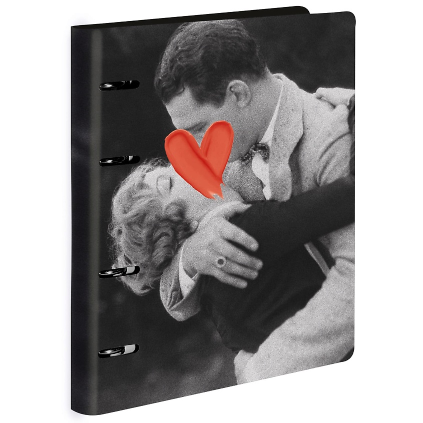 Изображение товара LOREX Тетрадь со сменным блоком на кольцах VINTAGE LOVE A5 80 листов, Серый